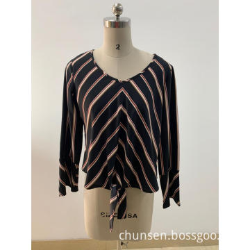 Chiffon Print Blouse For Lady